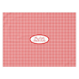 Toalha De Mesa Xadrez Vermelho de Vichy para Negócios, Pousadas,
