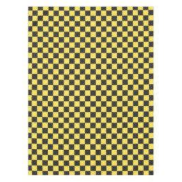 Toalha De Mesa Yellow and black checkerboard pattern