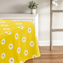 Toalha De Mesa Yellow tablecloth with daisies