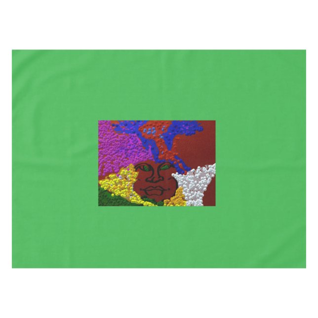 Toalha De Mesa Young Woman in the Flower Mist (Frente (Horizontal))