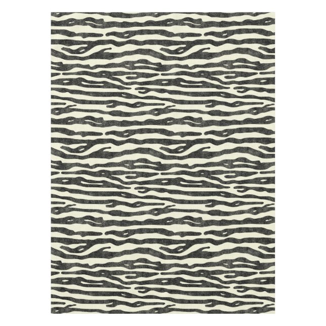 Toalha De Mesa Zebra Animal Strike Pattern Na moda (Frente)