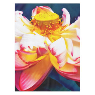 Toalha De Mesa Zen - Cor de Água do Flor de Lotus Rosa