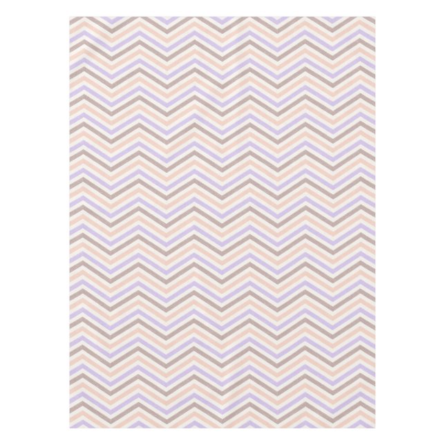 Toalha De Mesa ZigZag Blush Pink Lavender (Frente)