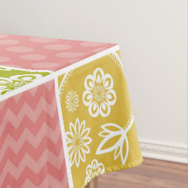 Toalha De Mesa Zigzag, Chevron, Bolinhas, Gingham, Patchwork