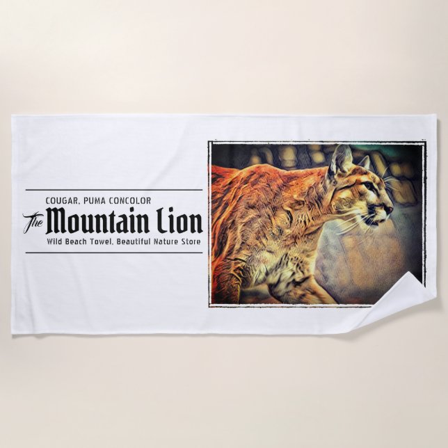 TOALHA DE PRAIA ピューマ ビーチタオル (Frente)