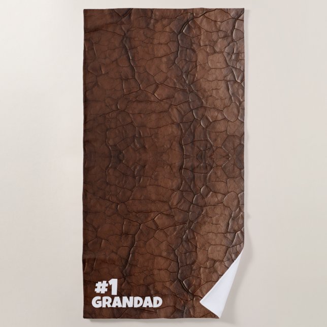 Toalha De Praia #1 Grandad Leather-look (Frente)