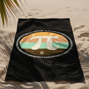 Toalha De Praia 3.14 Design do Dia Nacional do Pi - Ideia de Prese