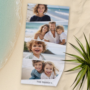 Toalha De Praia 4 Colagem de Fotografias Irregular - Arte Quadrila