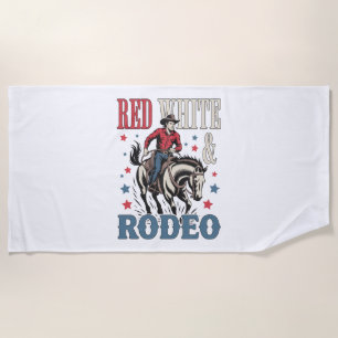 Toalha De Praia 4 de julho Rodeo Cowboy