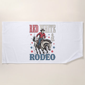 Toalha De Praia 4 de julho Rodeo Cowboy