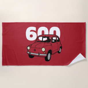 Toalha De Praia 600 vermelho v2