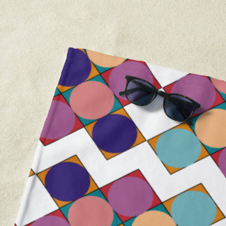 Toalha De Praia 70’s checkerboard pattern