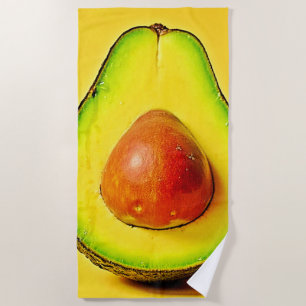Toalha De Praia A Beleza de um Design Avocado Saudável