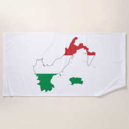 Toalha De Praia A forma da Itália