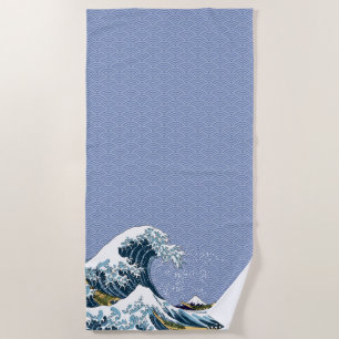 Toalha De Praia A grande onda de Hokusai fora de Kanagawa
