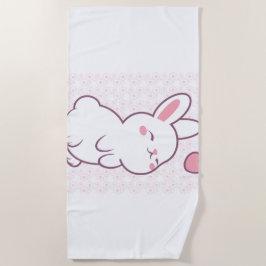 Toalha De Praia A Little Bunny Made of Feelings