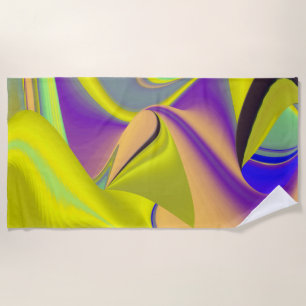 Toalha De Praia A Mágica do Verão, Abstrato 3D Art