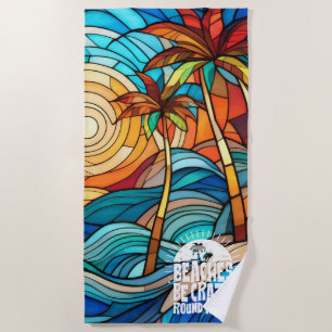 Toalha De Praia A praia de aspas engraçada é louca