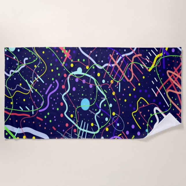 Toalha De Praia A vida no espaço (Frente)