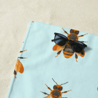 Toalha De Praia Abelha do Bumble do Estilo Antiquado - Vintage Ins