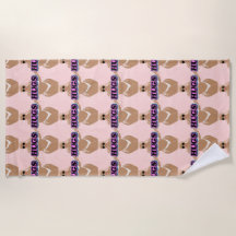 abraços, desenho animado bonito e senhora em biquí