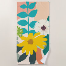 Abstrato Colorida Primavera Florals Moderno