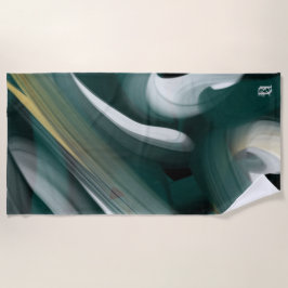 Toalha De Praia Abstrato de Tendência do da Towel Interior Verde