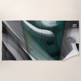 Toalha De Praia Abstrato de Tendência do da Towel Interior Verde