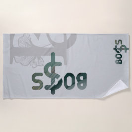 Toalha De Praia ABSTRATO de tendências do BOSS Beach Tool Verde