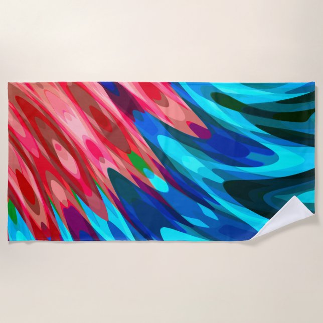 Toalha De Praia Abstrato Tropical Bird Wing (Frente)