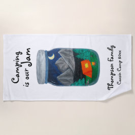 Toalha De Praia Acampamento é a nossa tenda de emperramento e mont