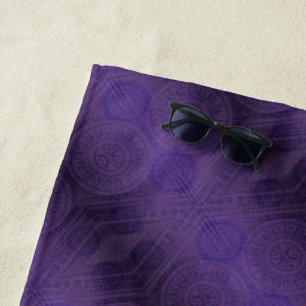 Toalha De Praia Aceitação   Medalha Violeta