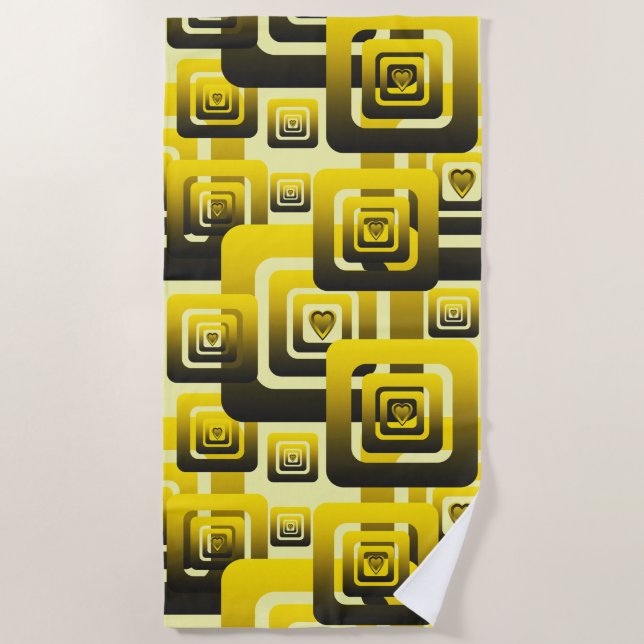 Toalha De Praia Activate My Heart Pattern (Frente)