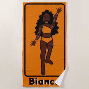 Toalha De Praia Adicionar Um Nome Maiorette/Dancer Beach Towel (Do