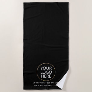 Toalha De Praia Adicione o logotipo de sua empresa e o texto perso