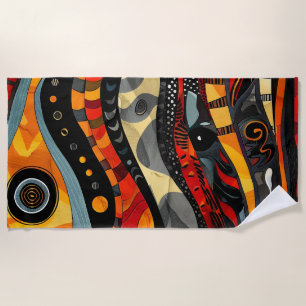 Toalha De Praia African Tribal Beach Towel