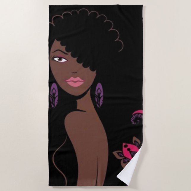 Toalha De Praia Afrocentric Beach Towel (Frente)