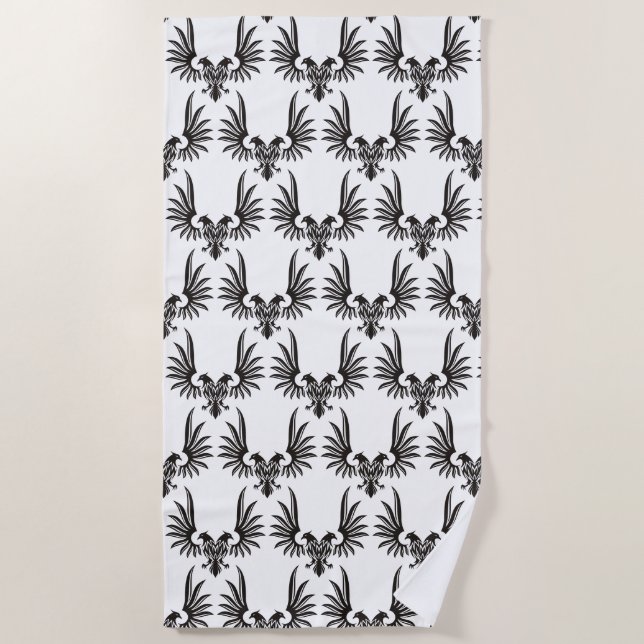 Toalha De Praia Águia com duas cabeças (Frente)