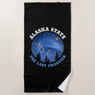 TOALHA DE PRAIA ALASKA STATE FLAG