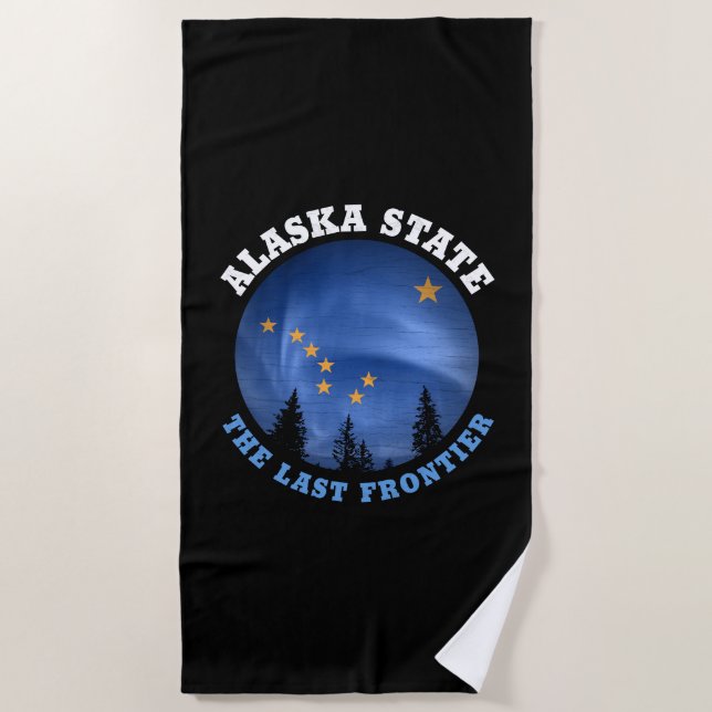TOALHA DE PRAIA ALASKA STATE FLAG (Frente)