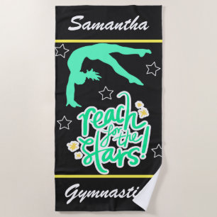 Toalha De Praia Alcance para o Tumbling de Ginástica Estrelas