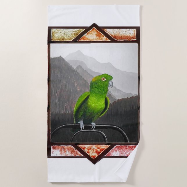 Toalha De Praia Aldo My Amazon Parrot (Frente)