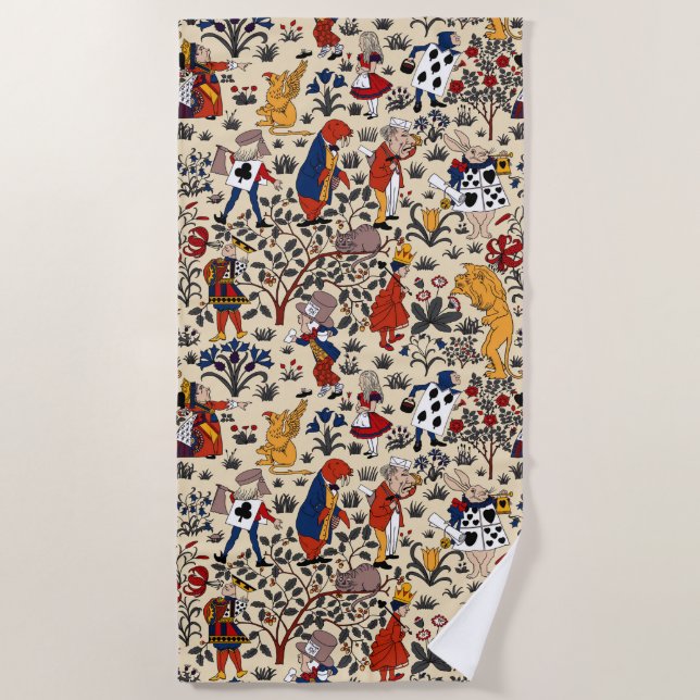 Toalha De Praia Alice no País das Maravilhas (Frente)