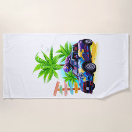 Toalha De Praia Alienígena Andando um Mini!