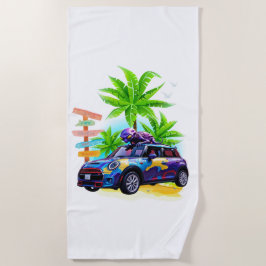 Toalha De Praia Alienígena Andando um Mini!