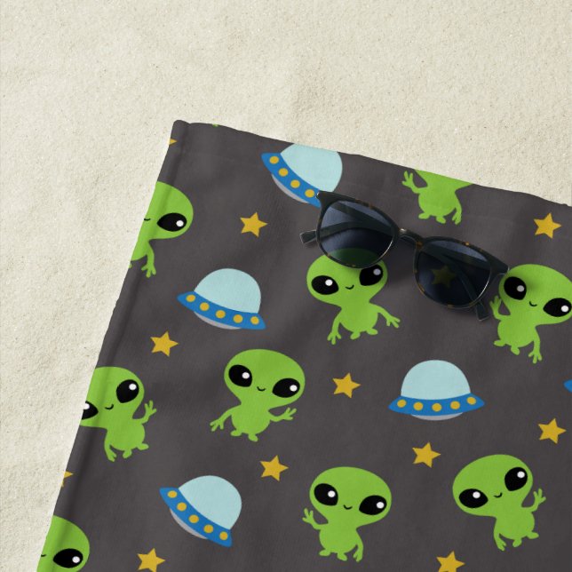 Toalha De Praia Aliens Beach Towel (In Situ)
