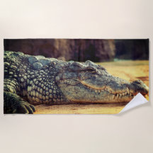 Alligator Beach Towel