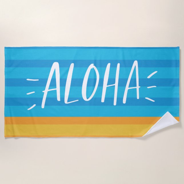 Toalha De Praia Aloha (Frente)