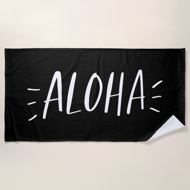 Toalha De Praia Aloha (Frente)