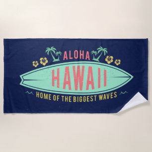 Toalha De Praia Aloha Hawaiian Surfer Beach towel
